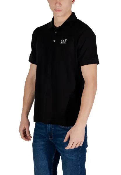 Čierne pánske polo tričko EA7