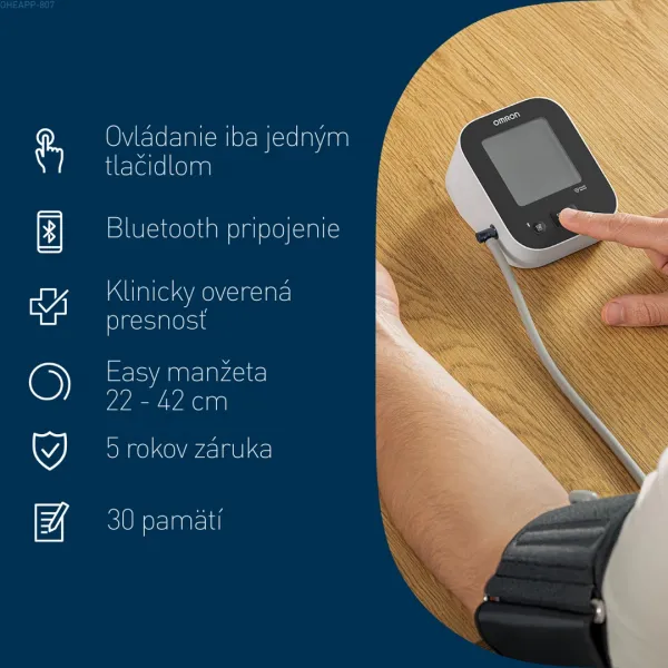 Tlakomer OMRON M2+ Connect + sieťový zdroj