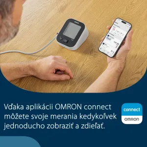 Tlakomer OMRON M2+ Connect + sieťový zdroj