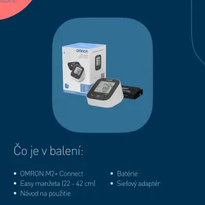 Tlakomer OMRON M2+ Connect + sieťový zdroj