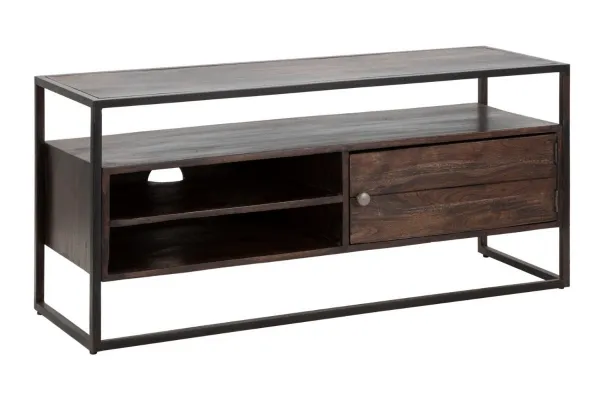 Marinela Dizajnový TV stolík Yashpal 120 cm hnedý