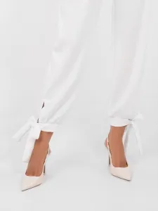 Elegantné ecru tepláky