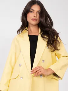 Žltý oversize blazer