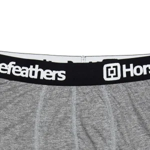 HORSEFEATHERS Boxerky Dynasty Long 3Pack - heather gray GRAY velikost S