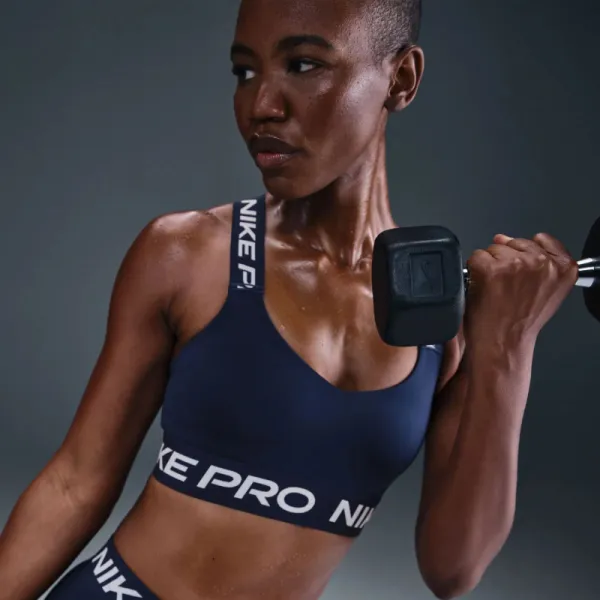Dámska tréningová športová podprsenka NIKE PRO W NP BRA TT MIDNIGHT NAVY MIDNIGHTNAVY WHITE