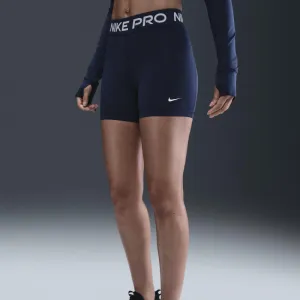 Dámske tréningové kraťasy NIKE PRO W NP 365 SHORT 5IN MIDNIGHT NAVY WHITE