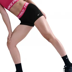 Dámske tréningové kraťasy NIKE PRO W NP 365 SHORT 3IN BLACK RUSH PINK WHITE