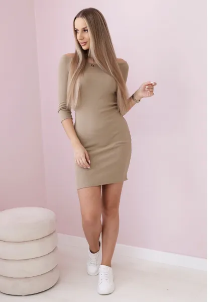 Hnedé šaty basic Veľkosť: UNI