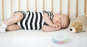EVOLVEO Nubiloo – uspávací modul s bílým šumem, ukolébavkami a barevným světlem na dobrou noc
