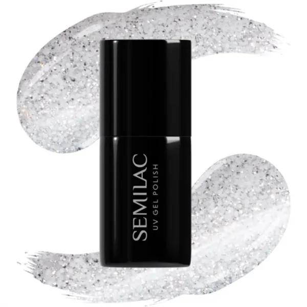 Semilac UV Hybrid Winter Collection gélový lak na nechty s použitím UV/LED lampy odtieň 605 White Flash 7 ml