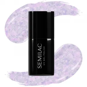 Semilac UV Hybrid Crushed_ICE gélový lak na nechty s použitím UV/LED lampy odtieň 492 Icy Lavender Bliss 7 ml
