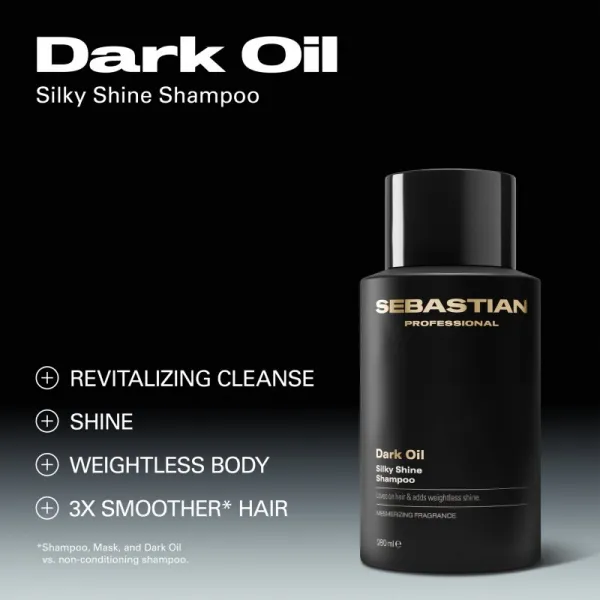Sebastian Professional Dark Oil hydratačný šampón na lesk a hebkosť vlasov 280 ml
