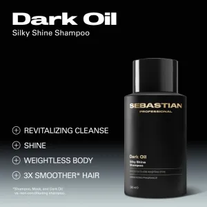 Sebastian Professional Dark Oil hydratačný šampón na lesk a hebkosť vlasov 280 ml