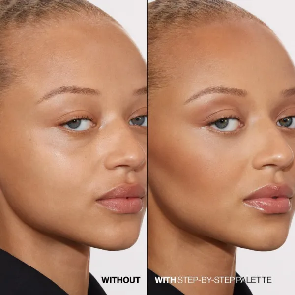 Smashbox Step-By-Step Contour Palette kontúrovacia paletka na tvár odtieň Deep 8.68 g