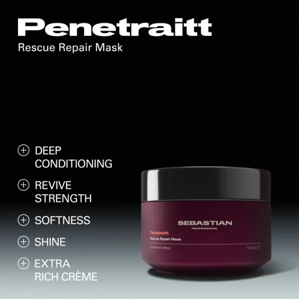Sebastian Professional Penetraitt maska pre poškodené, chemicky ošetrené vlasy 145 ml