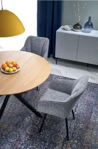 HALMAR Rozkládací jídelní stůl ACORD 120/200 cm dub přírodní/černý