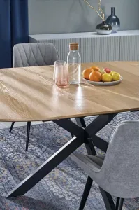 HALMAR Rozkládací jídelní stůl ACORD 120/200 cm dub přírodní/černý