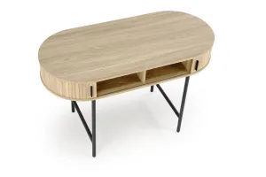 HALMAR Psací stůl B51 dub přírodní/černý
