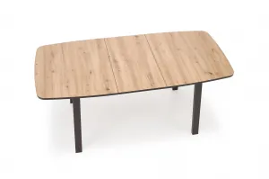 HALMAR Rozkládací jídelní stůl Barril 130/170 cm dub artisan/černý