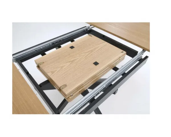 HALMAR Rozkládací jídelní stůl ACORD 120/200 cm dub přírodní/černý