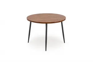 HALMAR Kulatý jídelní stůl Barry ořech/černý