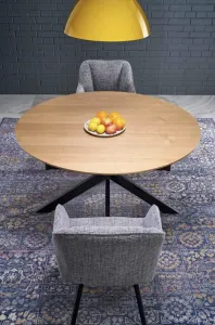 HALMAR Rozkládací jídelní stůl ACORD 120/200 cm dub přírodní/černý