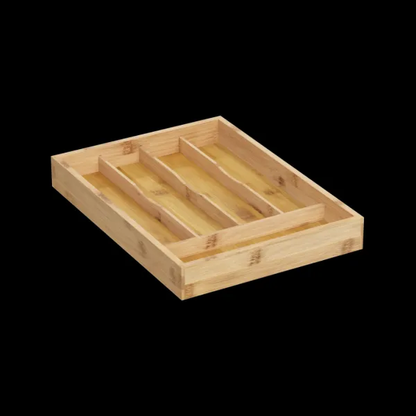 5five Simply Smart Bambusový organizér na příbory SORTES 25x34 cm hnědý