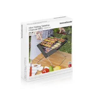 InnovaGoods Přenosný skládací minigril na dřevěné uhlí Foldecue