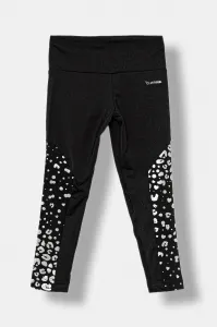 adidas TRAINING ESSENTIALS GLAM PRINT LEGGINS Dievčenské športové legíny, čierna, veľkosť