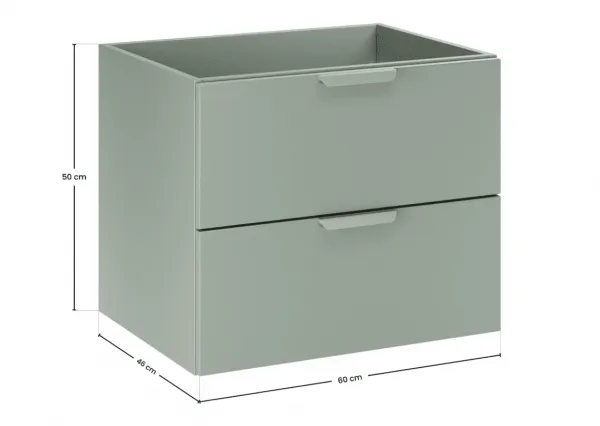 ArtCom Skrinka pod umývadlo ASTER Green 82-60-46-2S | 60 cm