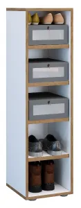 Botník VCM „Salia“ B30 XL 5dílný, bílý