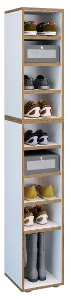 Botník VCM „Salia“ B30 XXL 9 přihrádek, bílý