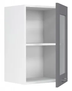 VCM Nástěnná skříňka ze skla 40 cm „Colura“, antracitová