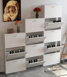 Botník VCM „Sulos L“, bílý