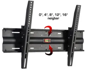 Univerzální nástěnný držák VCM „WN 120“ s naklápěcím mechanismem, černý
