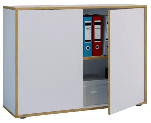 VCM 2dílná kancelářská skříň „Salia“ B100, bílá