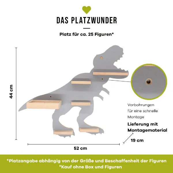 VCM Police Boarti Tonie - Dinosaurus, šedá