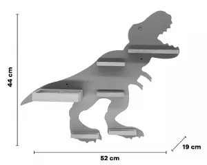 VCM Police Boarti Tonie - Dinosaurus, šedá