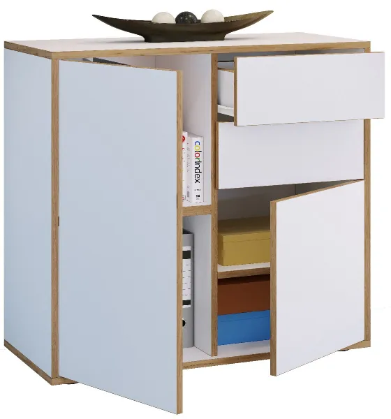 VCM Komoda „Salia“ B80, bílá