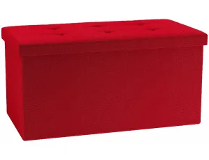 VCM Skládací lavice "Boxas", červená