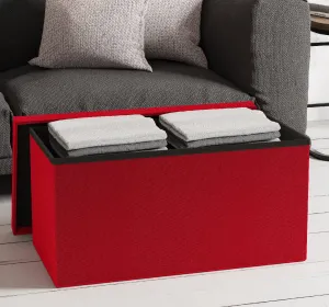 VCM Skládací lavice "Boxas", červená
