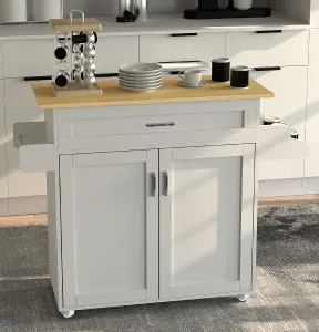 Kuchyňský vozík VCM „Pastano“, bílý