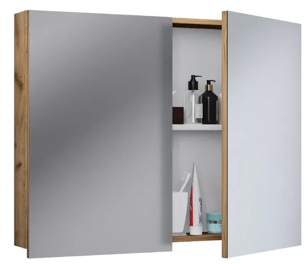 VCM LED zrcadlová skříňka 60 cm "VCB 1", dub medový