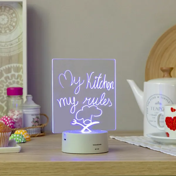 InnovaGoods Tabulka LED na zprávy a poznámky Lemo