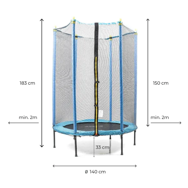 InnovaGoods Dětská trampolína s bezpečnostní sítí Zuply