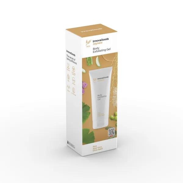 InnovaGoods Tělový peelingový gel Rice Joynew 200 ml