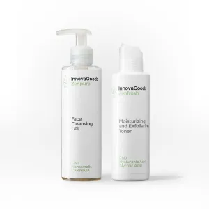 InnovaGoods Dvojbalíček na čištění obličeje CBD