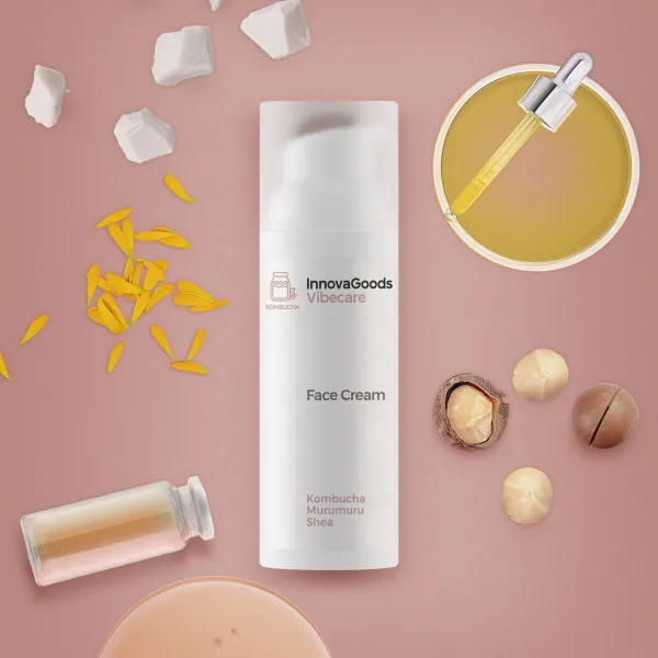 InnovaGoods Hydratační pleťový krém s kombuchou Vibecare, 50 ml