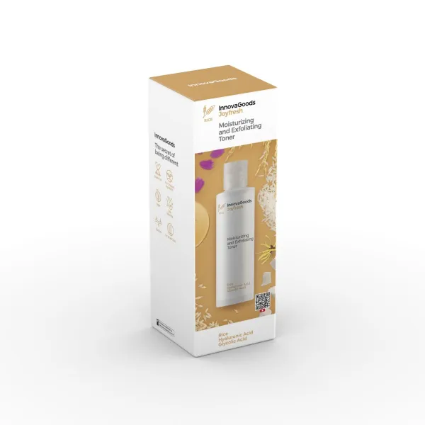 InnovaGoods Hydratační a exfoliační tonikum na obličej Rice Joyfresh 150 ml