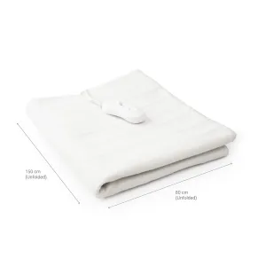 InnovaGoods Jednolůžkový elektrický ohřívač Krewarm 60 W 80 x 150 cm, bílý